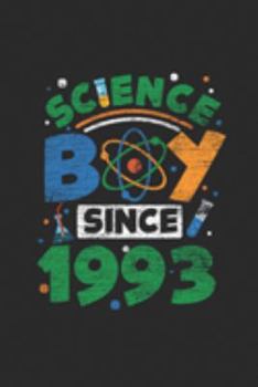 Paperback Science Boy Since 1993: Blank Lined Notebook - Journal For Scientist And Student Lab Book