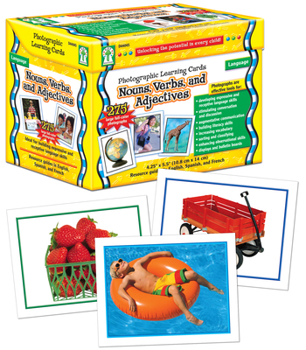 Loose Leaf Nouns, Verbs and Adjectives Learning Cards: Photographic Learning Cards Book
