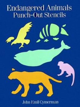 Paperback Endangered Animals Punch-Out Stencils Book