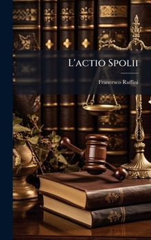 Hardcover L'actio Spolii [Italian] Book