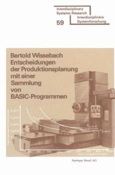 Paperback Entscheidungen Der Produktionsplanung Mit Einer Sammlung Von Basic-Programmen [German] Book