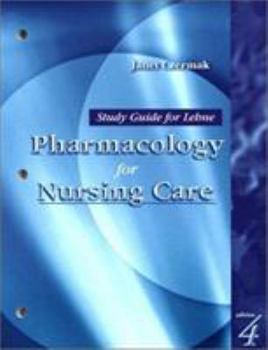 Paperback Study Guide for Pharmacology in Nursing Care Book