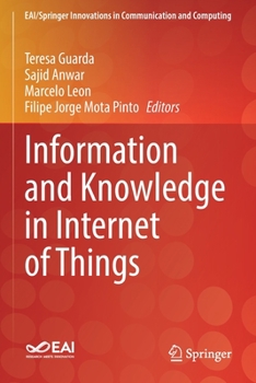 Paperback Information and Knowledge in Internet of Things Book