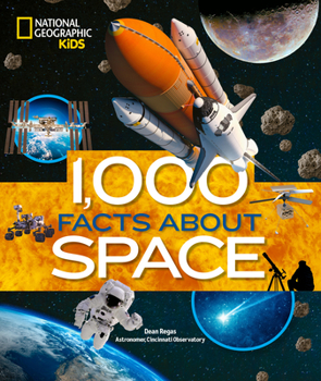 Hardcover 1,000 Facts about Space Book