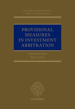 Hardcover Provisional Measures in Investment Arbitration Book