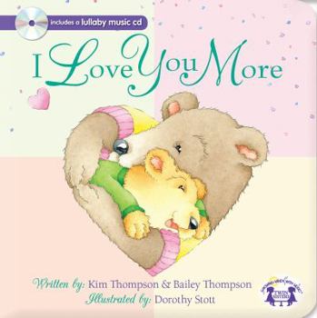 Hardcover Christian I Love You More Padded Board Book & CD Book