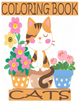 Cats Coloring Book for Adults and Kids: for stress relief and relaxation