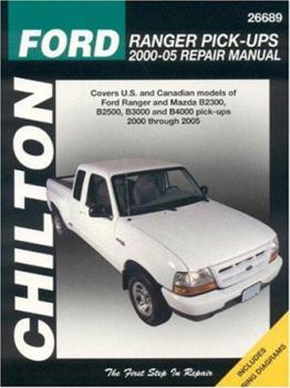 Paperback Ford Ranger Pick-Ups: 2000-05 Repair Manual Book