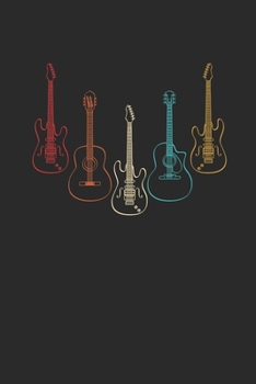 Paperback Guitar Retro: Guitars Notebook, Graph Paper (6" x 9" - 120 pages) Musical Instruments Themed Notebook for Daily Journal, Diary, and Book