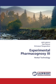 Paperback Experimental Pharmacognosy III Book