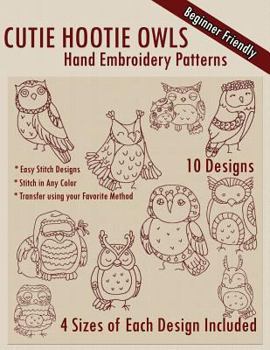 Paperback Cutie Hootie Owls Hand Embroidery Patterns Book