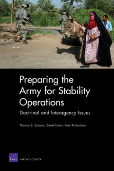 Paperback Preparing the Army for Stability Operations Book