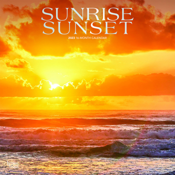 Calendar Sunrise Sunset 2023 Square Foil Book