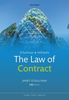 Paperback O'Sullivan & Hilliard's the Law of Contract Book