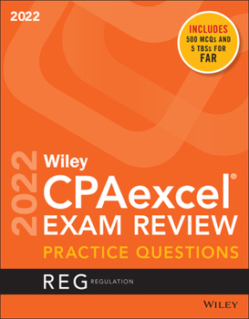 Paperback Wiley's CPA Jan 2022 Practice Questions: Regulation Book