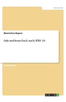 Paperback Sale-and-lease-back nach IFRS 16 [German] Book