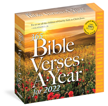 Calendar 365 Bible Verses-A-Year Page-A-Day Calendar 2022 Book