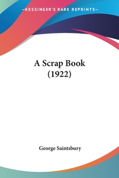 Paperback A Scrap Book (1922) Book