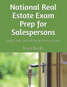 Paperback National Real Estate Exam Prep for Salespersons: Study Guide and Full-length Practice Exams Book