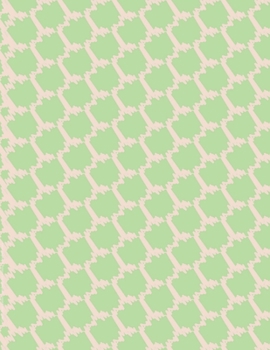 Paperback Green lime pattern notebook for writing school or work Book