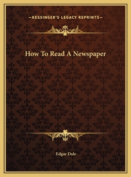 Hardcover How To Read A Newspaper Book