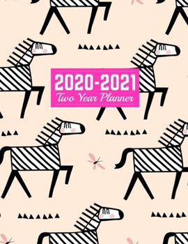 2020-2021 Two Year Planner: Simple Calendar Year Vision Planner (January 2020 - December 2021) - Monthly and Weekly Schedule Organizer and Journal Art Cover 00023189