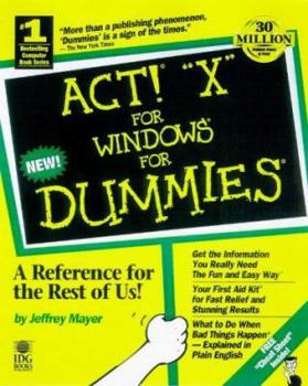Paperback ACT 4 for Windows for Dummies Book
