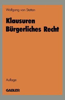 Paperback Klausuren Bürgerliches Recht: Übungen Im BGB [German] Book