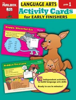 Paperback Activity Cards for Early Finishers: Language Arts (Gr. 1) Book