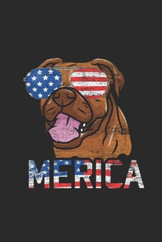 Paperback Merica Boxer: Boxer Dogs Notebook, Blank Lined (6" x 9" - 120 pages) Animal Themed Notebook for Daily Journal, Diary, and Gift Book