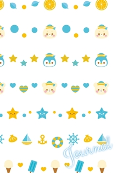 Journal: Cute Animal Themed Notebook/Journal/Diary: Cute Gifts for Penguin, Seal, Polar Bear or Animal Lovers: Ideal Gifts for Girls: 6 x 9 108 Lined Pages