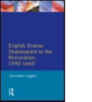 Paperback English Drama: Shakespeare to the Restoration 1590-1660 Book
