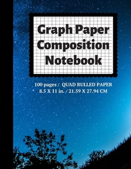 Paperback Graph Paper Composition Notebook: Grid Paper Notebook, Quad Ruled, 100 Sheets (Large, 8.5 x 11) Book