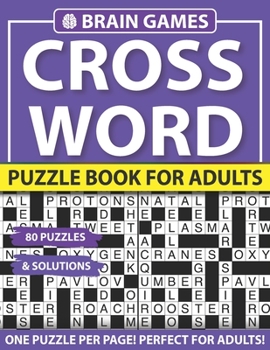 Paperback Crossword Puzzle Book For Adults: Hidden Crossword for Adults And Puzzlers With Solutions [Large Print] Book