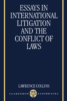 Paperback Essays in International Litigation and the Conflict of Laws Book