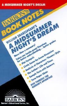 Paperback William Shakespeare's a Midsummer Night's Dream (Barron's Book Notes) Book