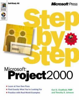Paperback Microsofta Project 2000 Step by Step [With] Book