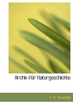 Hardcover Archiv Fur Naturgeschichte [German] Book