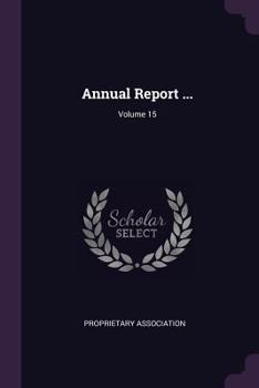 Paperback Annual Report ...; Volume 15 Book