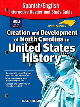 Paperback North Carolina Holt Social Studies United States History Interactive Reader and Study Guide Book