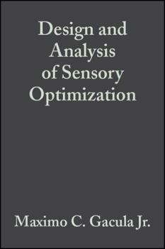 Hardcover Design and Analysis of Sensory Optimization Book