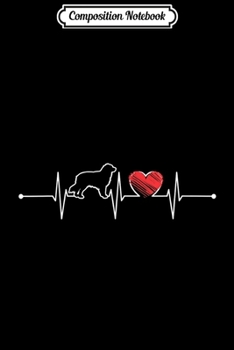 Composition Notebook: Australian Shepherd Heartbeat Gift EKG Pet Dog Lover Funny  Journal/Notebook Blank Lined Ruled 6x9 100 Pages