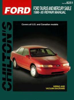Paperback Ford Taurus and Sable, 1986-95 Book