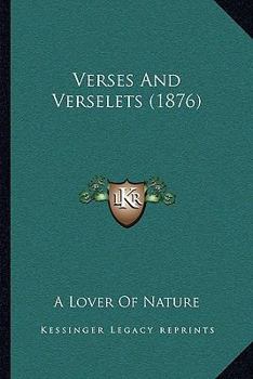 Paperback Verses And Verselets (1876) Book