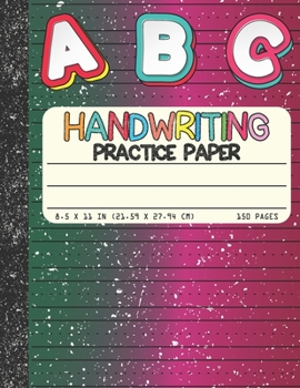 Paperback Handwriting Practice Paper: Dotted Mid-lines 150 Pages Uppercase and Lowercase Writing Sheets Notebook For Kids (Kindergarten To 3rd Grade Student Book