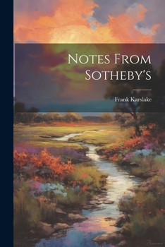 Paperback Notes From Sotheby's Book