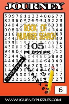 Paperback Number Search Puzzles: 105 Puzzles in large 20pt font (volume 6) [Large Print] Book