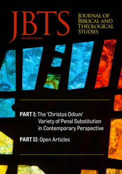 Paperback Journal of Biblical and Theological Studies, Issue 6.1 Book