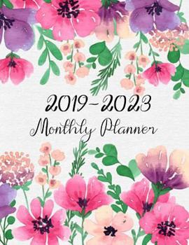 Paperback Monthly Planner 2019-2023: Five Year Monthly Planner5 Year Calendar Calendar Monthly Planner Book