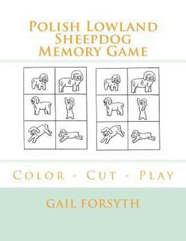 Polish Lowland Sheepdog Memory Game: Color - Cut - Play
